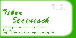 tibor steinisch business card